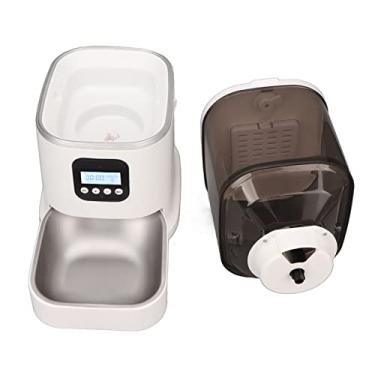 Imagem de Dispensador de Alimentos para Cães Automático, Alimentador de Animais Inteligente Fácil Limpar Com 6L 100-240V Timer Removível para Gatos (Plugue nos EUA)