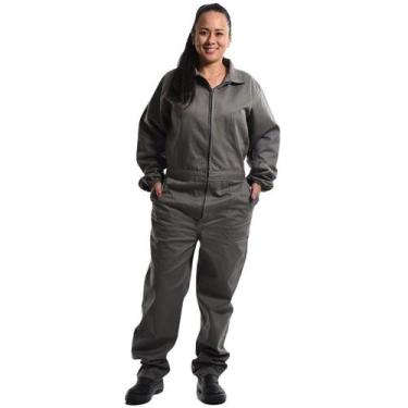 Imagem de Macacão Profissional com Ziper Cinza - Fardas Uniformes,  P