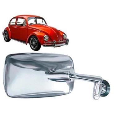 Imagem de Retrovisor Espelho Fusca Mexicano Cromado Inox - RETROVEX, Direito
