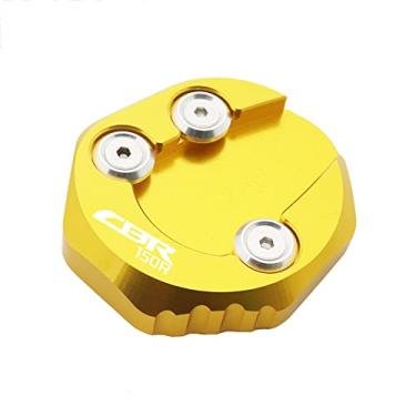 Imagem de Acc-Creativity Suporte de pé de motocicleta com ampliador lateral para placa de extensão compatível com HONDA CBR150R 2016-2018 (dourado)