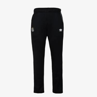 Imagem de Calça Masculina Umbro Santos Viagem 2025, Preto, P, Masculino