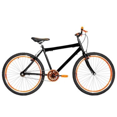 Imagem de Bicicleta Masculina Aro 26 Mtb Aero Cor Preta E Laranja