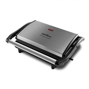 Imagem de Grill E Sanduicheira Britânia Bgr27i Press 2 Em 1 Preto/inox 127 V
