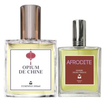 Imagem de Kit Perfume Feminino Opium de Chine 100ml + Afrodite 50ml - Essência d