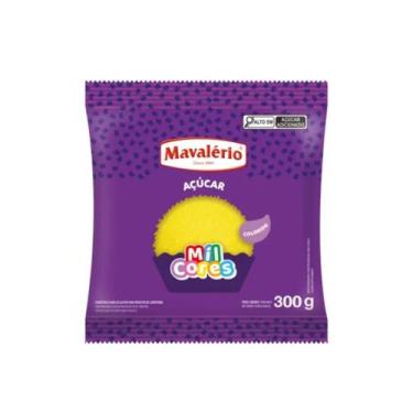 Imagem de Açúcar colorido mil cores 300g mavalério - Amarelo