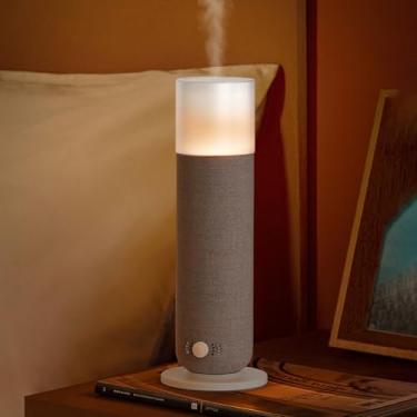 Imagem de Scentiplus Máquina De Aromaterapia Luxo Para Casa, Tecido, Sem Água, Cobre 93 M², Controle Manual, Necessidade Aplicativo, Luz Ambiente, Difusor Óleos Essenciais, Fragrância E Aroma, Cinza