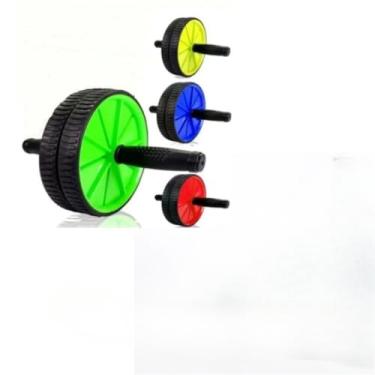 Imagem de Roda Abdominal Dupla Para Exercícios Treino de Definição Abdomen