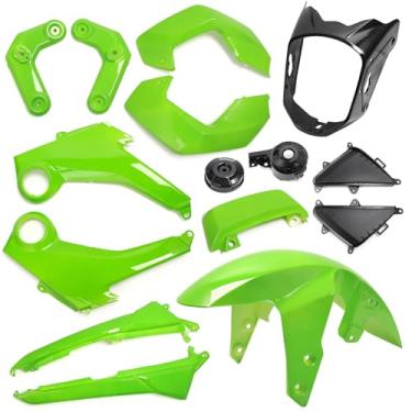 Imagem de mokuo Kit De Carenagem Para Motocicleta Em Abs Compatível Com Honda Grom Msx 125 Sf 2013-2016, Cor Verde-Maçã