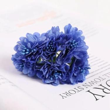 Imagem de Cravo de seda Flor Artificial Casa Promoção Jardim ao Ar Livre Proteção UV Decoração de Casamento e Festa Caixa de Doces (18 peças/7)