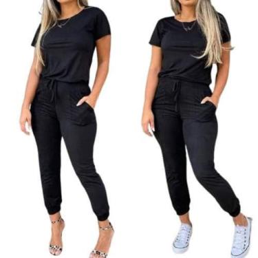 Imagem de calça feminina jogger bengaline - filo modas, Verde militar, G