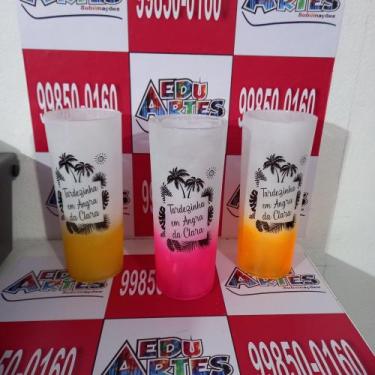 Imagem de Copo long drink degrade - EduArtes, Laranja, 250g
