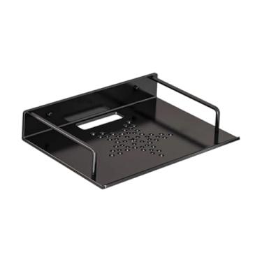 Imagem de KiBcsLic Suporte de parede para projetor, suporte para projetor, modem, roteador multifuncional, de parede para alto-falante, quarto, banheiro, Preto, 28.5x21cm