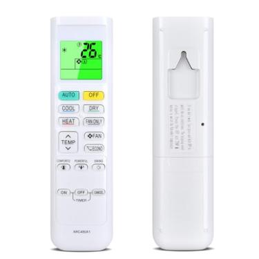 Imagem de Controle remoto de ar condicionado de substituição ARC480A1, compatível com a série Daikin ARC480A - com retroiluminação verde, interruptor Fahrenheit Celsius