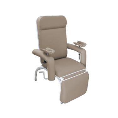 Imagem de Poltrona Hospitalar Reclinável Para Coleta e Hemodiálise Luxo Bege