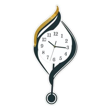 Imagem de Bothyi Relógio de parede grande, relógio de parede simples, analógico, moderno, para decoração de sala de estar, quarto, banheiro, casa, escritório, Branco