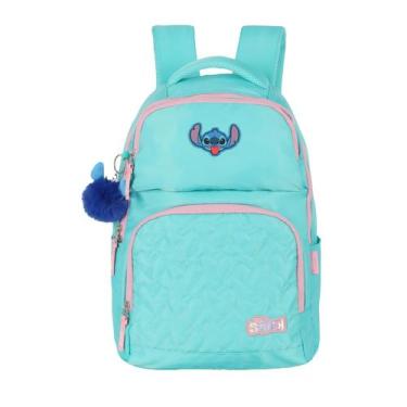 Imagem de Mochila De Costas Stitch Escolar Infantil Laptop 45x31cm Luxcel, Azul 