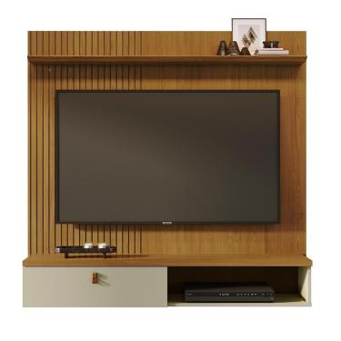 Imagem de Painel Home Suspenso Íris para TV até 55” - Madetec Cumaru/Opala