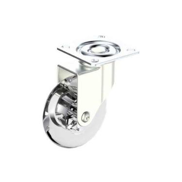 Imagem de Rodízio Gel 75mm Giratório Sem Freio para Móveis até 55kg - Soprano