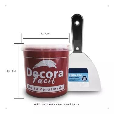 Imagem de Cimento Queimado Com Efeito Perolizado Decora Fácil 1kg - Marca, Verme