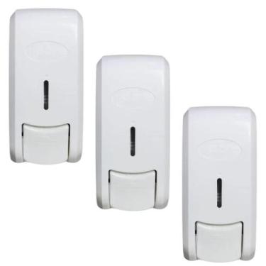 Imagem de Dispenser Parede Álcool Gel Detergente Sabonete Líquido 3un - Nobre