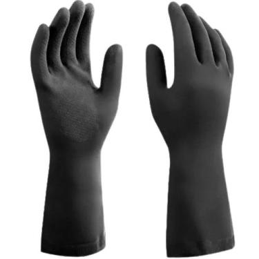Imagem de Luva Látex Pro 157 Multi Preta Reforçada Mucambo CA 3890, T10, Preto