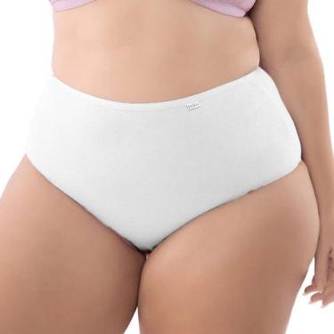 Imagem de Calça Alta DelRio 50707 Algodão, Branco, GG