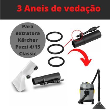 Imagem de 3 Anéis De Vedação Para Extratora Kärcher Puzzi 4 15 Classic - Genéric