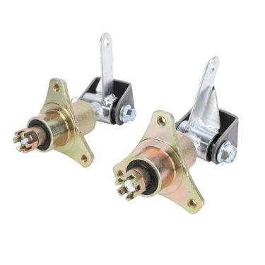 Imagem de Luocute 3 Cubos de Roda de Roda de Roda do Pino Eixo de Direção, 1 par de Sujeira de Direção de Direção de Direção Cubo do Eixo Traseiro do Eixo para Pneus de 6 Polegadas ATV Go Quad de