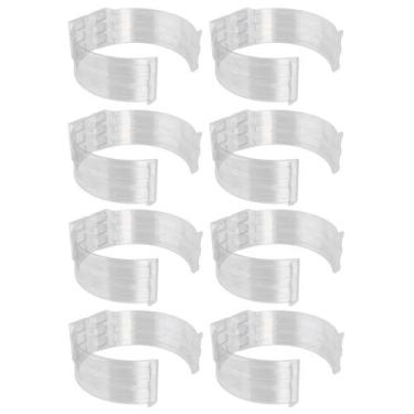 Imagem de Kit 8 Abraçadeira Impacto P/ Cano Tubo 100mm 4'' Incolor - Estrela