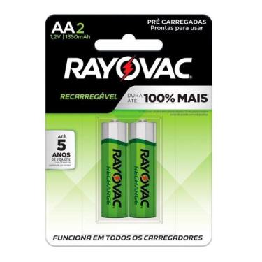 Imagem de Pilha Rayovac Recarregavel Aa Pequena - Embalagem c/ 2 unidades