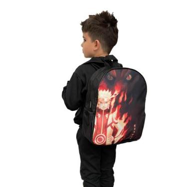 Imagem de Mochila Estudantil Naruto Raposa Kurama Anime Volta Às Aulas - Graziel