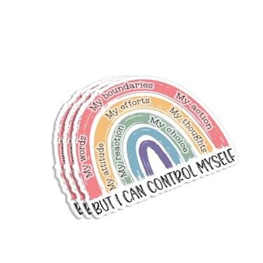 Imagem de (3 peças) My Words Boundaries Action Attitude... But I Can Control Myself Adesivo Inspirador Citações Motivacionais Decalques de Vinil para Tumbler Laptop Garrafas de Água Livros Telefone - Tamanho 7