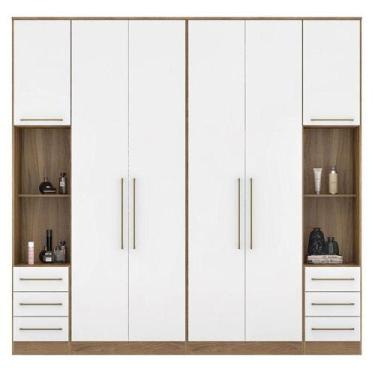 Imagem de Quarto De Casal Irlanda Ambiente 6 Amêndola Branco - Demartêz - DEMART