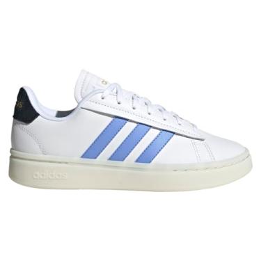 Imagem de adidas Grand Court Alpha Tênis feminino, branco/azul fusion/preto, 39, Branco/Azul Fusion/Preto, 38