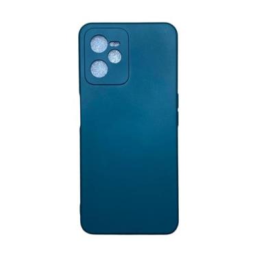 Imagem de Capa Realme C35 Silicone Aveludada Protege Câmera Colorida Capinha Ant