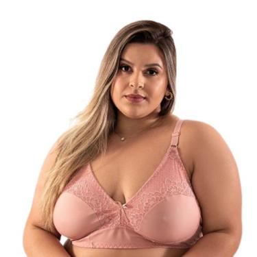 Imagem de Sutiã Plus Size Reforçado Sem Bojo Sutian Básico Microfibra Lingerie F