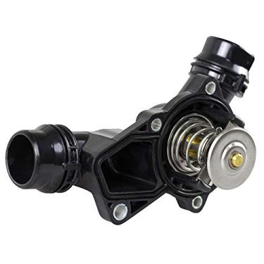 Imagem de MYSMOT 11531437040 Termostato e caixa de refrigeração do motor para BMW E46 E36 E60 E83 E85 X5 X3 Z3 Z4 323i 325i 330i 525i 528i 530i 1999-2006, 115377040 5092227 111530139877