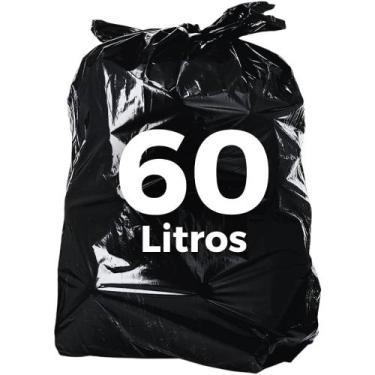 Imagem de Saco de lixo REFORÇADO 60 Litros 100 unidades 0.08 micras Condomínios 