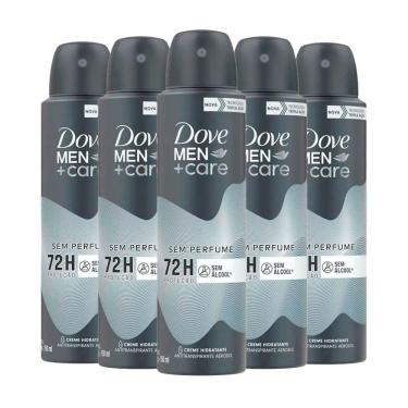 Imagem de Kit Desodorante Aerosol Dove Men Sem Perfume 150ml - 5 unidades