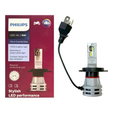 Imagem de Lampada Led-Hl Para Moto Philips Ultinon H4 6500k 60/55w
