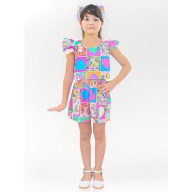 Imagem de Conjunto Infantil Inspirado nos Livros para Colorir - Blusa e Short - 