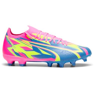 Imagem de PUMA Tênis masculino Ultra Match Firm Artificial Ground, Alerta rosa luminoso/amarelo/ultra azul, 11