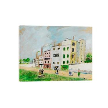 Imagem de Marice Utrilo Famosas Pinturas em Tela Embrulhada Arte de Parede Decoração de Parede de Quarto Pintura de Reprodução em Tela - Fábrica 2/60x80cm24x31inch