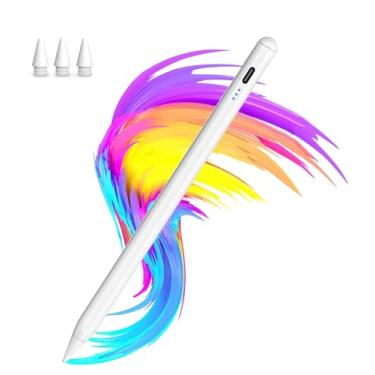 Imagem de Stylus Pencil para Apple iPad 2018-2025 A16 11/10/9/8/7/6, iPad mini A17 Pro/6/5, iPad Air M3/M2 27.9 cm/33.0 cm/5/4/3, iPad Pro M4 33.0 cm/32.8 cm/27.9 cm USB-C Lápis de carregamento rápido