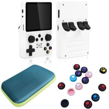 Imagem de Console Portátil R35S 64GB 15 Mil Jogos Sitema ArkOS 2.0 Tela IPS de 3.5 Polegadas (Branco)