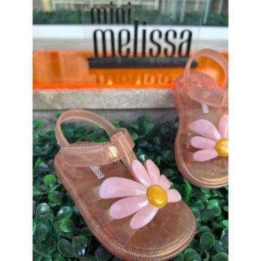 Imagem de Sandália Infantil Menina Mini Melissa Hip Bloomy BB de Margarida - Mk-