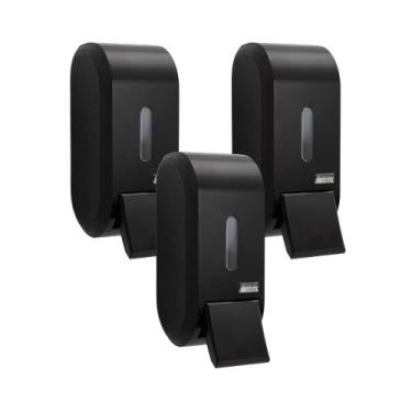 Imagem de Kit 3 Dispenser Sabonete 400ml Álcool Gel Hotelaria Salão Escola Clíni