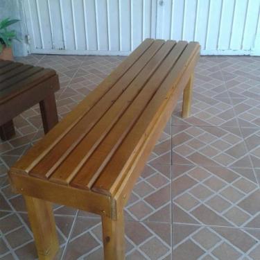 Imagem de Banco de Madeira ( foto ilustrativa) - JP MÓVEIS ARTESANAIS, Imbuia, n
