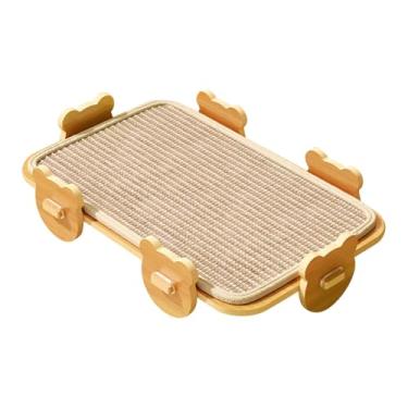 Imagem de ShengQuanHao Tapete Arranhador para Gatos, Leve, Antiderrapante, Placa Arranhadora Multiuso para Gatinhos, Gatos Pequenos, Médios E Grandes Que Descansam, Tapete Quadrado de Sisal
