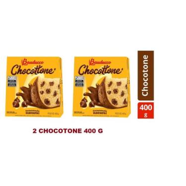 Imagem de Chocotone Bauducco 400g Chocottone kit com 2